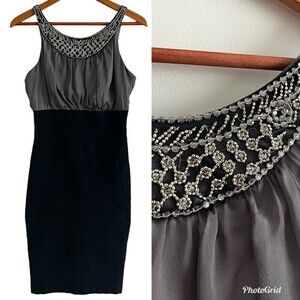 Maria Bianca Nero Silk Cocktail Dress size M